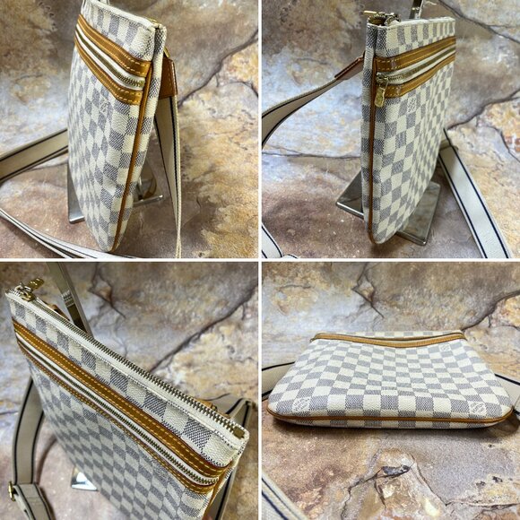 Louis Vuitton Bosphore Pochette Damier Azur Shoulder Bag - Picture 3 of 14